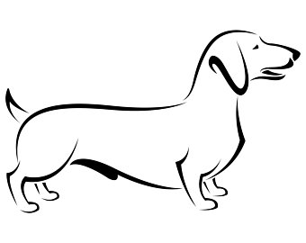 340x270 Dachshund Clip Art Etsy
