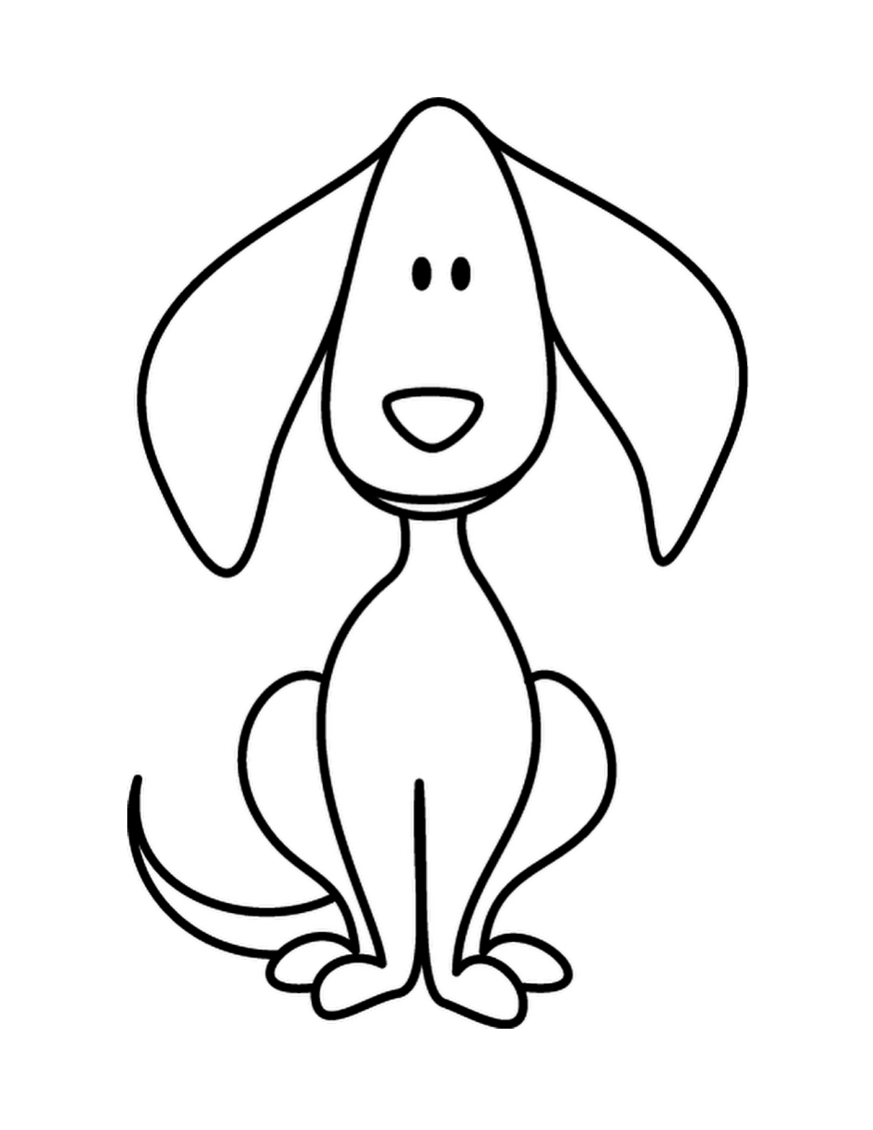 1275x1650 Cheap Simple Dog Pictures Coloring In Pretty Free Simple Line