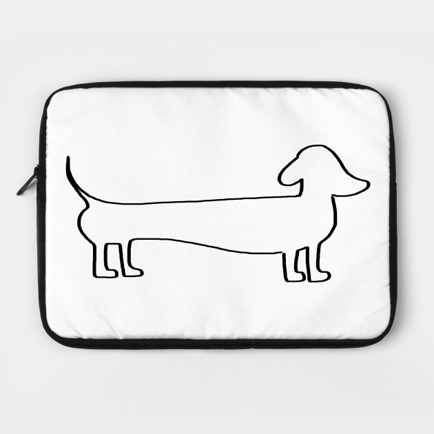 630x630 Dachshund Silhouette Black