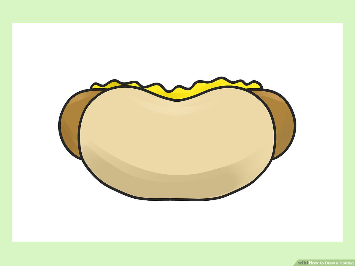 1200x900 How To Draw A Hotdog Steps