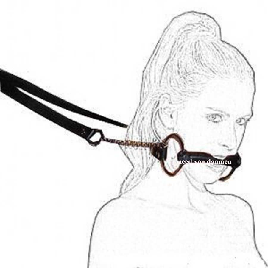 900x900 silicone mouth gag,leather dog pet bone harness stick restraint