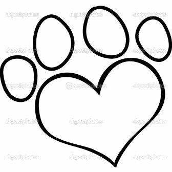 Dog Paw Drawing | Free download on ClipArtMag