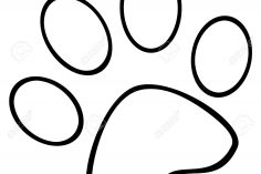 236x157 dog paw vector drawing small print easy ajedrezdeen trenamiento