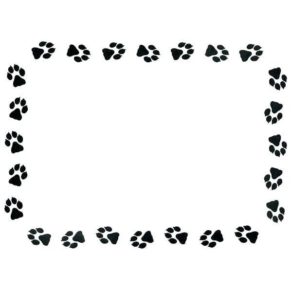 600x600 Free Printable Paw Prints Bear Clip Art Dog Cat Print Drawing