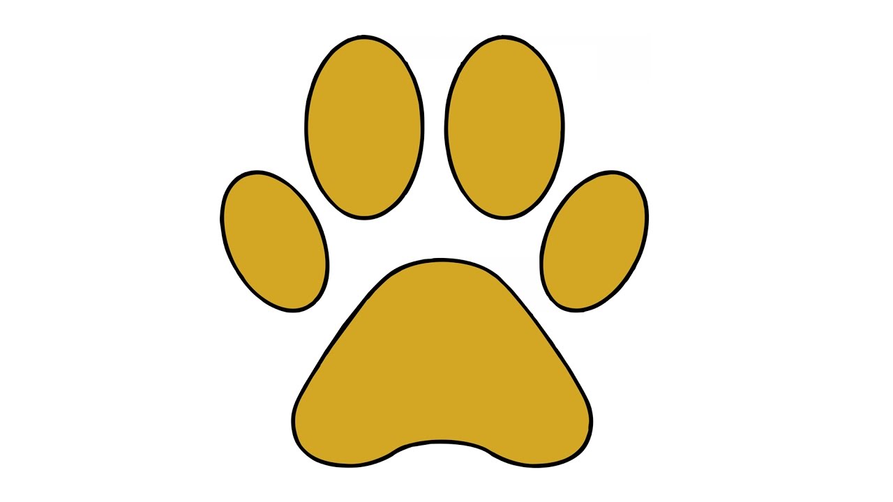 Dog Paw Drawing Free download on ClipArtMag.