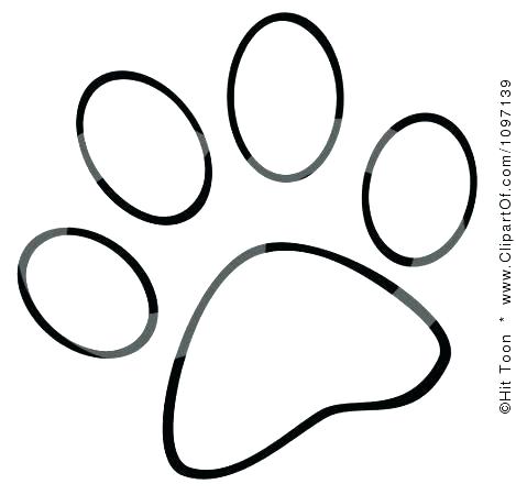 Dog Paw Print Drawing | Free download on ClipArtMag