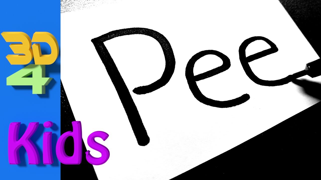1280x720 how to turn words pee into a cartoon for kids