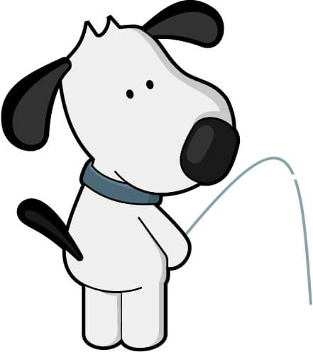 441x497 cartoon dog peeing free download clip art