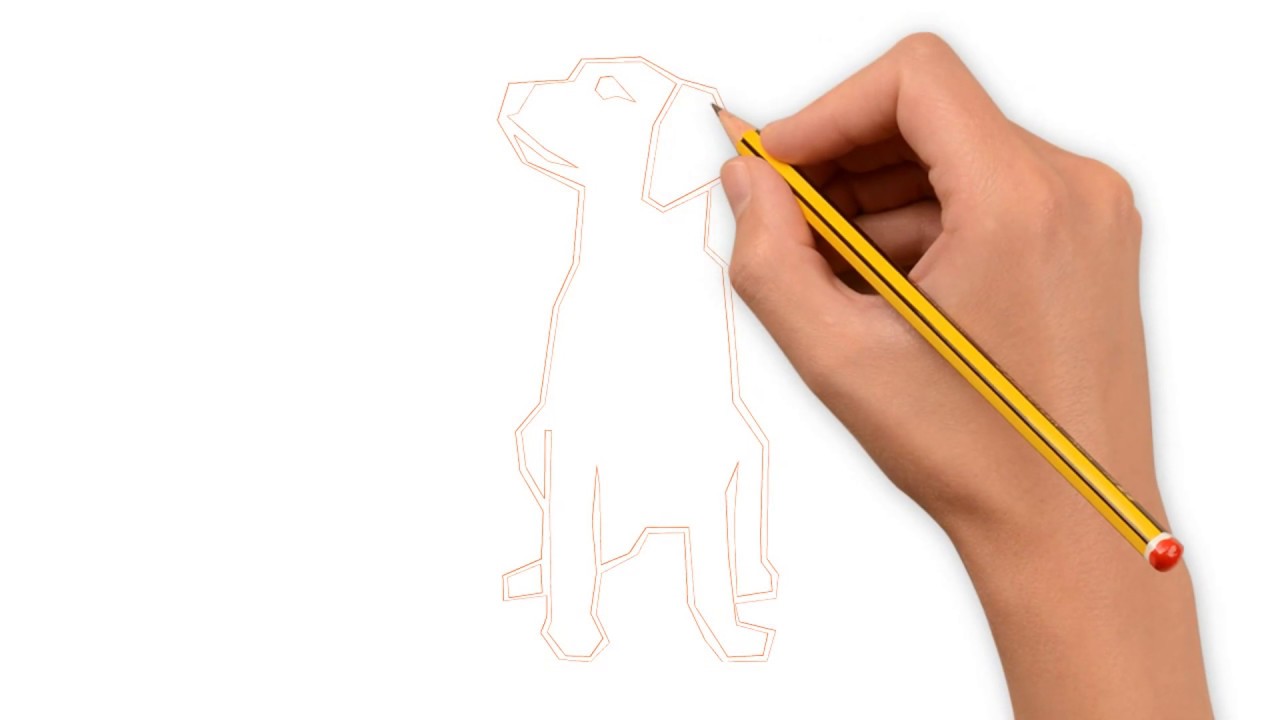 1280x720 Dog Drawing For Kid Very Easy Fun Drawing Dog Using Pencil Pet