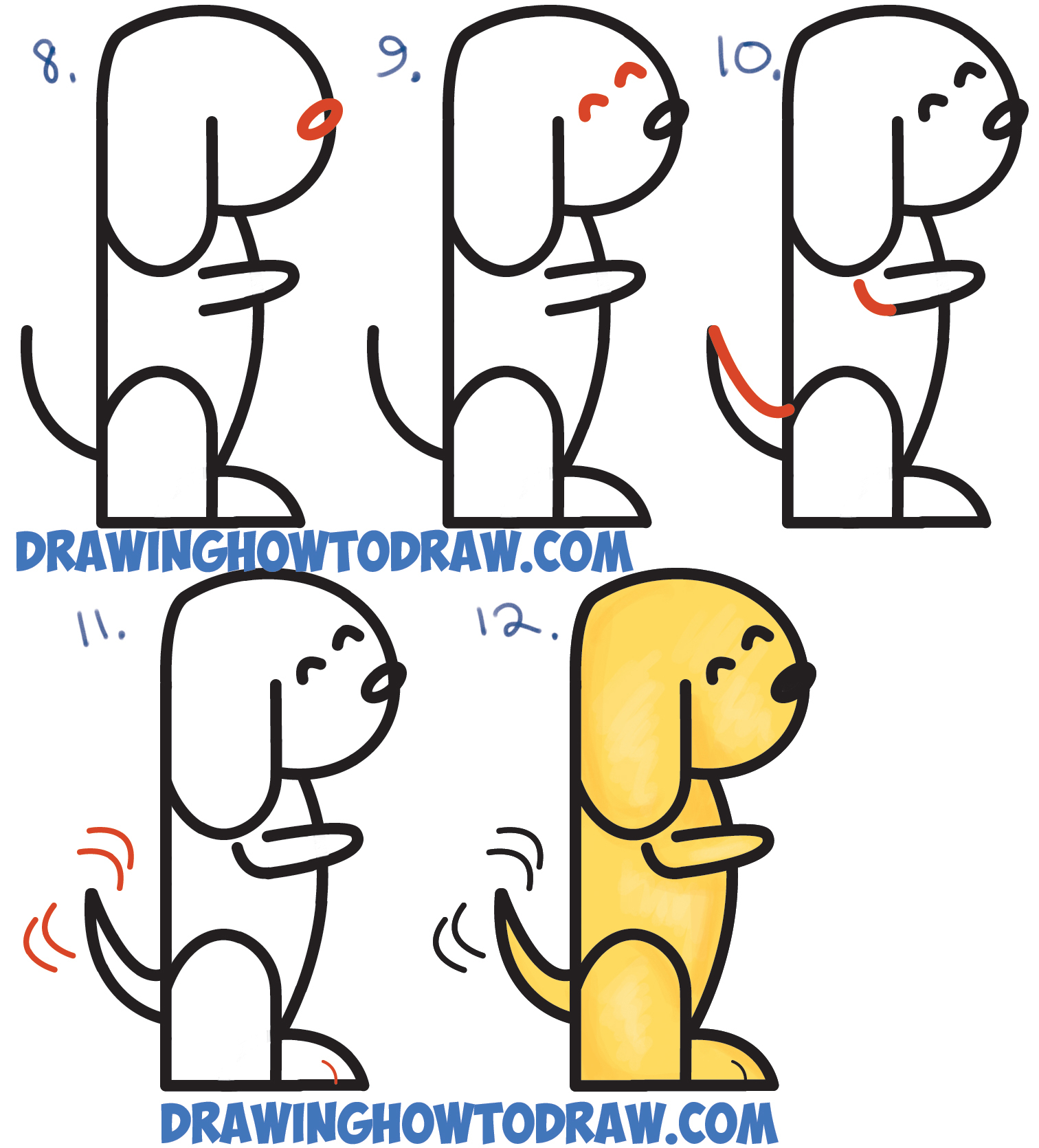 1512x1670 Cartoon Dog Drawing Tutorial Easy Cartoon Dog Drawing