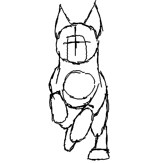 567x564 Dog Running Rough Animation