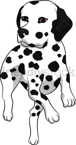 324x620 Dalmatian Dogs Cartoon Vector Clipart