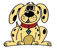 200x169 How To Draw A Cartoon Dog Sitting Down