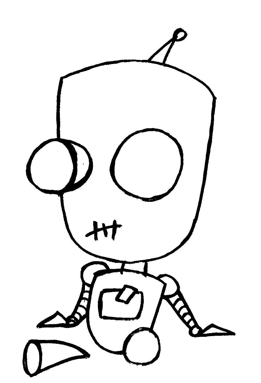 1011x1484 Invader Zim Coloring Pages