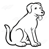 160x160 Abeka Clip Art Brown Dog Sitting With Tongue Out