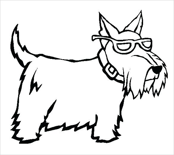585x521 Dog Coloring Pictures Dog Sled Colouring Pictures