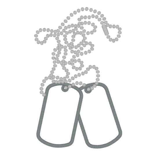 539x539 Dog Tag Drawing