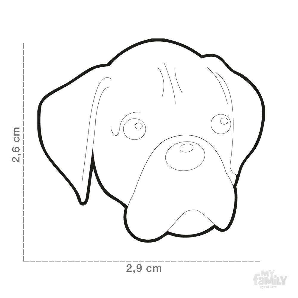 1000x1000 Id Tag For Brindle Boxer Dog Myfamily