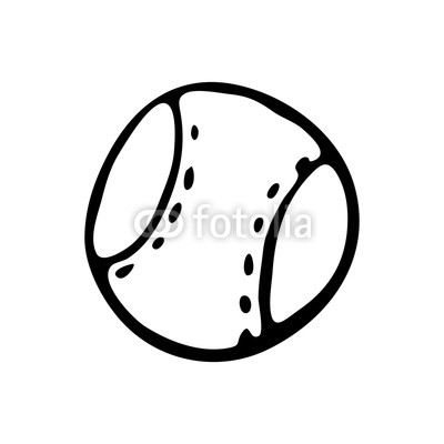 400x400 Hand Drawn Dog Toy Ball Doodle Sketch Pets Icon Decoration