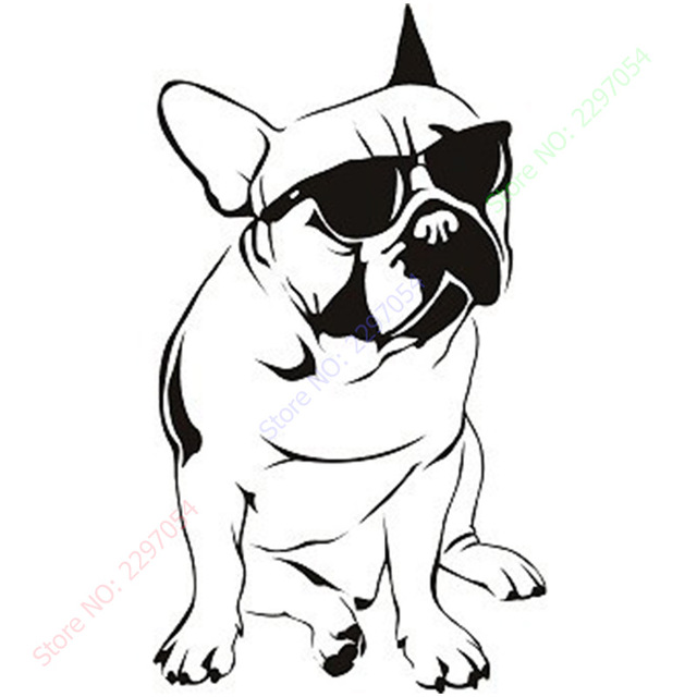 Dog With Sunglasses Drawing