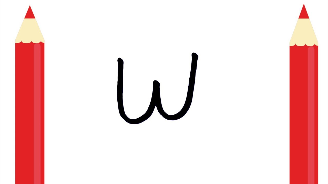 1280x720 Easy Drawing ! How To Draw Cute Dog From W Word Step