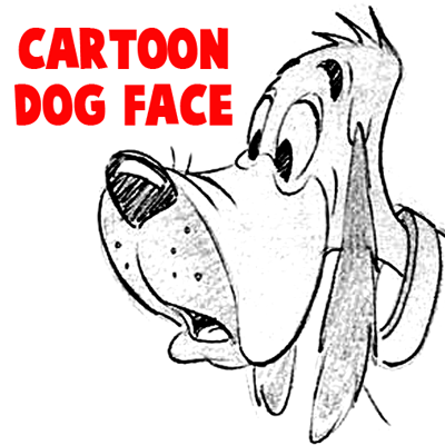 400x400 How To Draw Cartoon Dogs Face And Head In Easy Steps Lesson