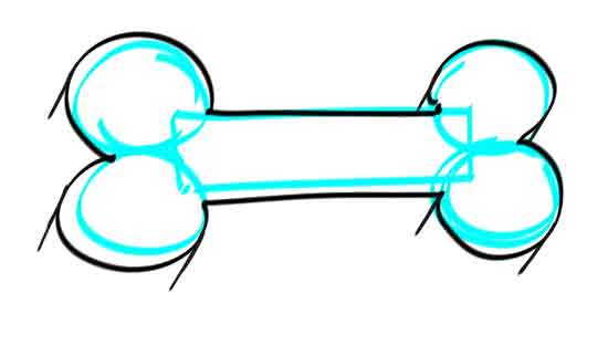 550x312 How To Draw A Dog Bone