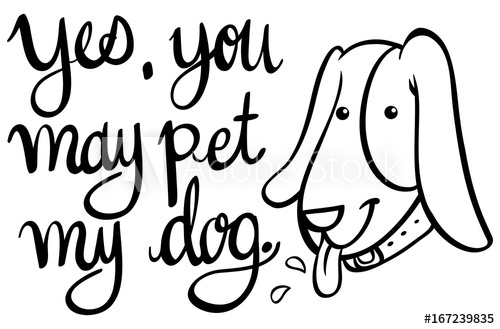 500x329 Word Expression For Yes You May Pet My Dog