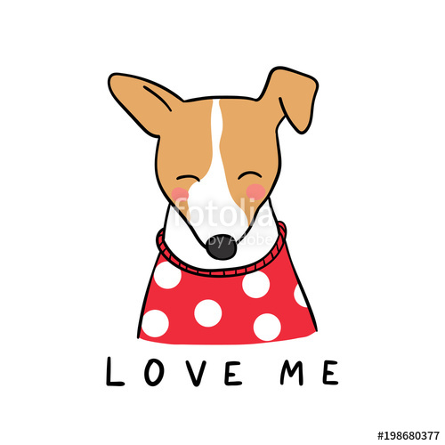 500x500 Cute Vector Illustration Draw Character Design Of Cute Dog