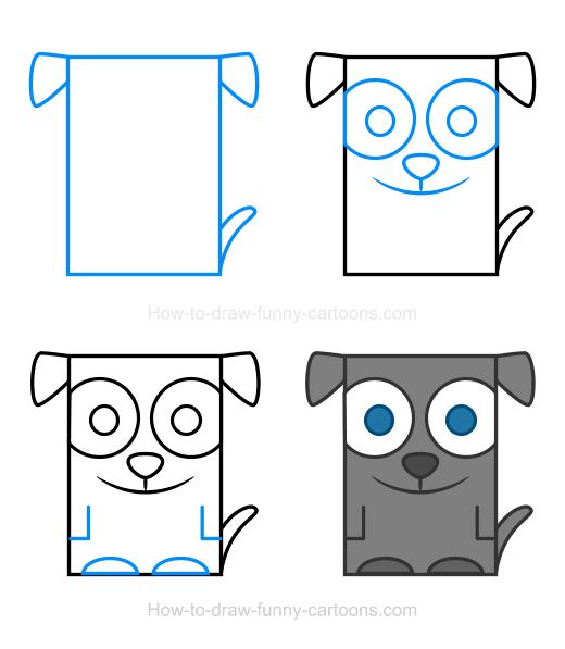 520x597 dog clipart to years dibujos, como dibujar animales