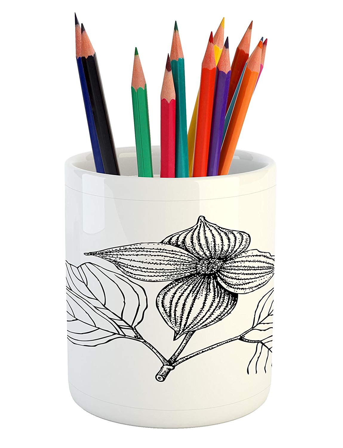 1149x1500 lunarable dogwood flower pencil pen holder, plant