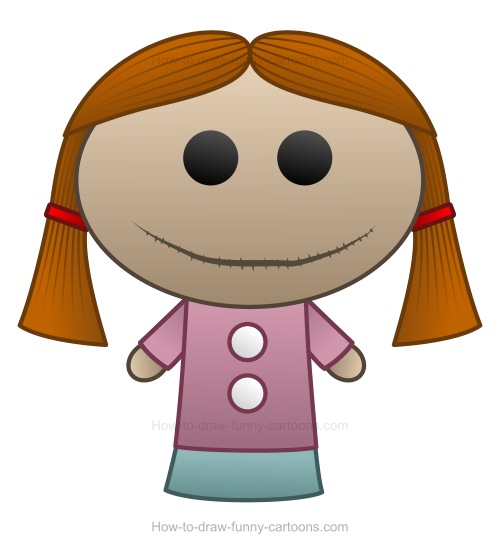 500x551 How To Draw A Cartoon Doll