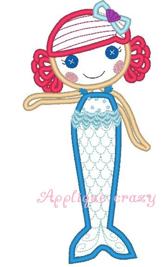 570x933 Doll Face Full Body Applique Design Etsy