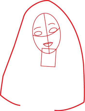 351x458 How To Draw Barbie Doll Walking Her Daschund Dog Drawing Lesson