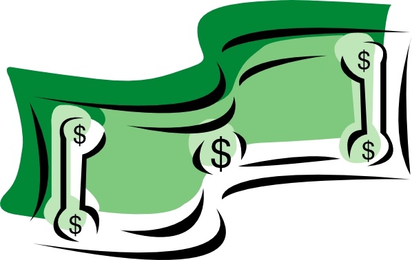 598x378 Stylized Dollar Bill Money Clip Art Free Vector In Open Office