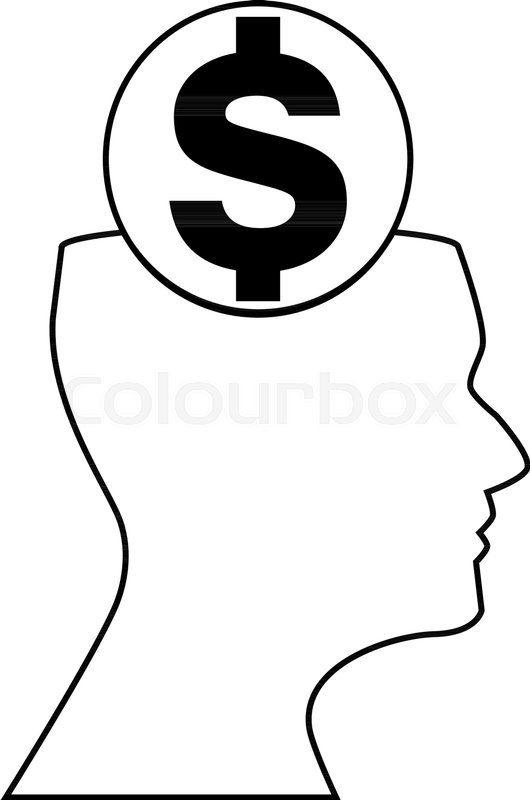 530x800 Outline Silhouette Of Of Dollar Sign Stock Vector Colourbox