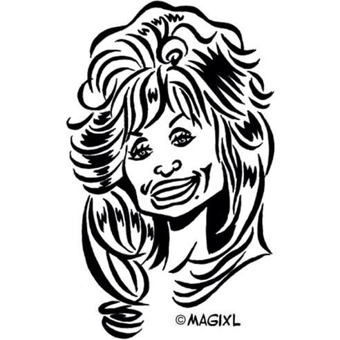 Dolly Parton Drawing | Free download on ClipArtMag