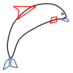 250x250 How To Draw Cartoon Dolphin