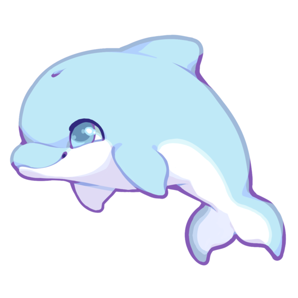600x600 Cute Dolphin