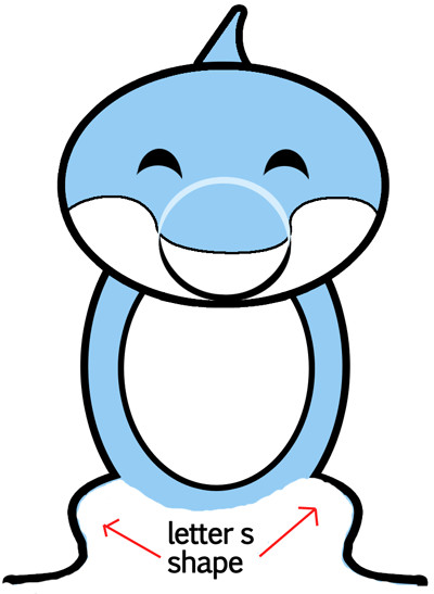 400x547 How To Draw A Dolphin Step