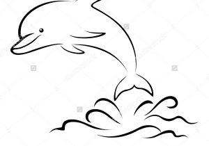 300x210 Dolphin Cartoon Drawing Cartoon Dolphin Drawing In Steps