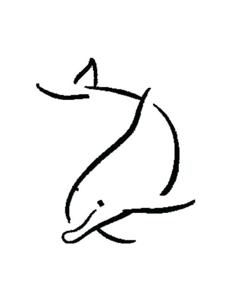 480x622 dolphin outline drawing dolphin outline dolphin outline line