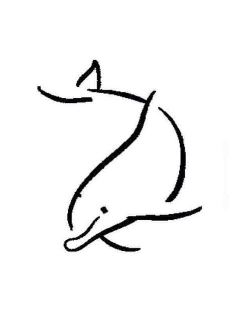 480x622 Simple Graphic Fy Tattoo Designs, Dolphins Tattoo, Flower