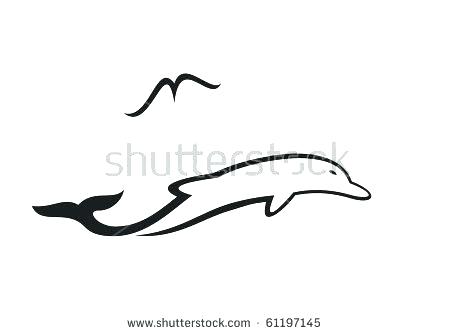 450x335 Dolphin Outlines Baby Free Dolphin Outline Clip Art