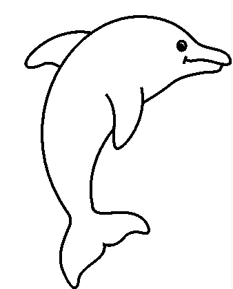 338x420 How To Draw A Dolphin Fish For Kids, Learn Step