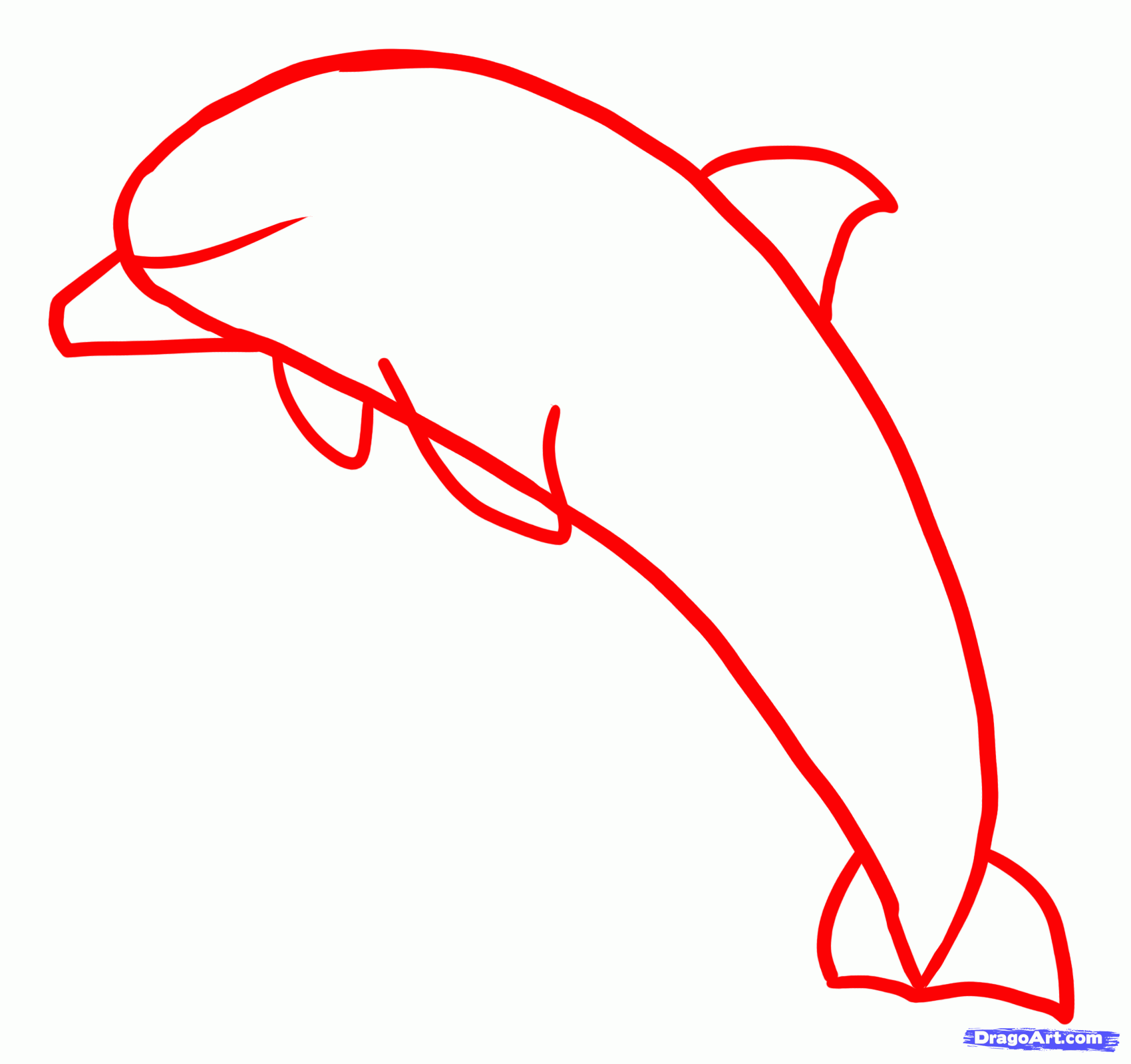 1700x1599 How To Draw A Jumping Dolphin Step Arts In Drawings