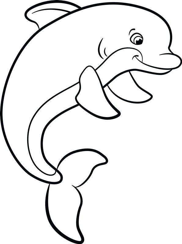 596x800 Coloring Pages Dolphin Dolphin Coloring Dolphin Images Free