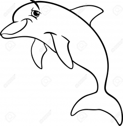 250x257 Dolphin Clipart Line, Picture