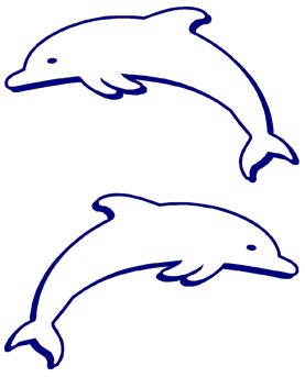 277x343 Line Drawing Of Dolphin