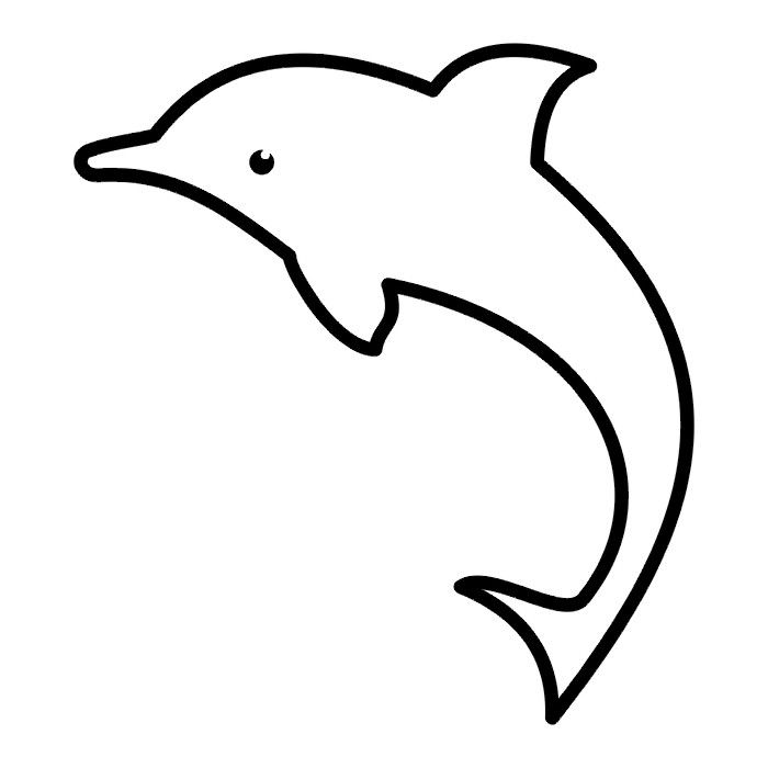 700x700 Dolphin Outline Free Clipart House Clipart Online Download